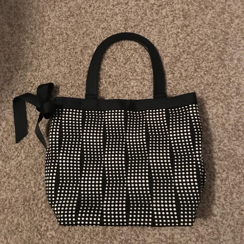 Black and White Polka Dot Handbag